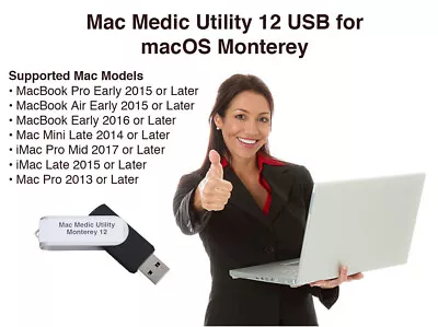 Fix Your Mac With Mac Medic Utility For Monterey MMU-2100 • $19.97