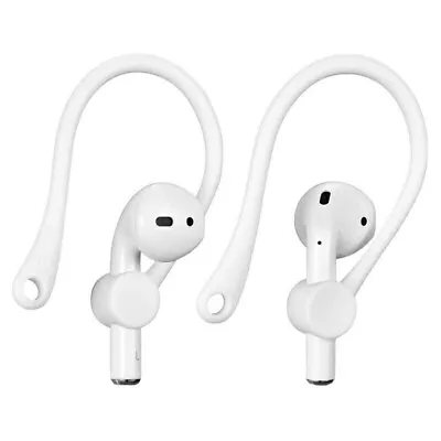 $9.95 • Buy For Apple AirPods 1/2 Anti Slip Soft Rubber Ear Hooks Holder Earphone Cover