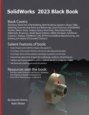 SolidWorks 2023 Black Book By Gaurav Verma Paperback Book • $69.82