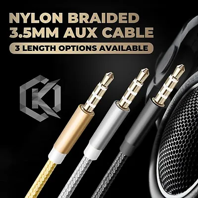 AUX Cable 3.5mm Stereo Audio Extension Male To Male Auxiliary For Car Phone Cord • $4.39