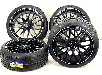 19  Black Rims Wheels Fit Mercedes Benz C E S 204 C300 C350 C250 Amg 7 Y Spoke • $2150