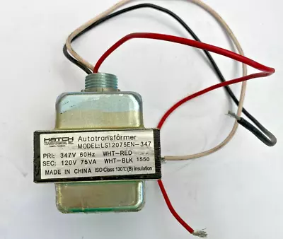 Hatch Transformer Ls12075en-347    347v To 120v • $49.95