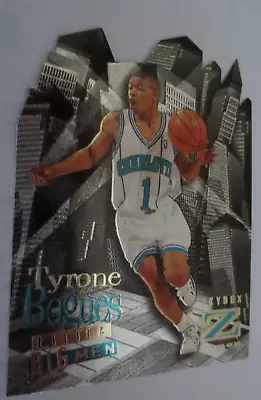 1996-97 Skybox Z-Force Little Big Men Die Cut Tyrone  Muggsy  Bogues #3 Foil • $8