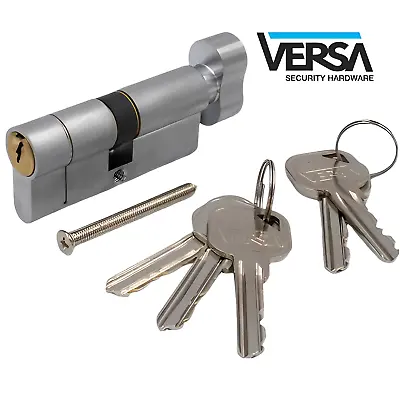 Thumb Turn Cylinder Euro Barrel Door Lock UPVC Anti Pick Anti Snap Extra Keys • £13.89