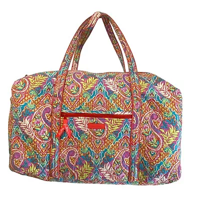 Vera Bradley Paisley Grand Traveler Tote Overnight Bag Weekender • $34.99