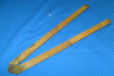 $6.25 • Buy 28   4 Fold Rabone Boxwood Rule With Inches, Werschok & Sajen [Russian Measures]