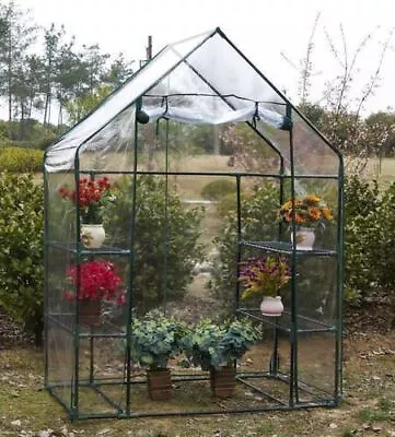 £29.99 • Buy New Walk In Greenhouse Garden Grow House Plants Outdoor Plastic Protect Plants