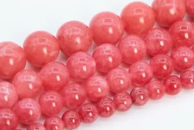 Quartz Beads Rhodochrosite Red Color Grade AAA Round Loose Beads 6/8/10/12MM • $9.59