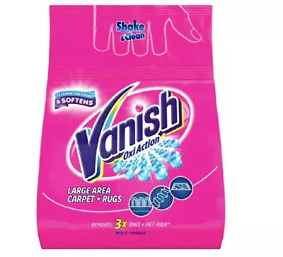 Vanish Carpet Cleaner + Upholstery Power Powder Large Area Cleaning 650 G • £7.25