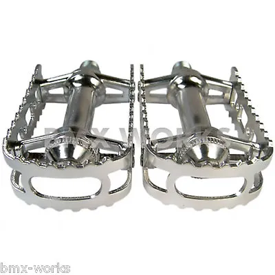 Genuine MKS BM-7 Pedals 9/16  Silver - Old School BMX Style - Mongoose Redline • $69.50