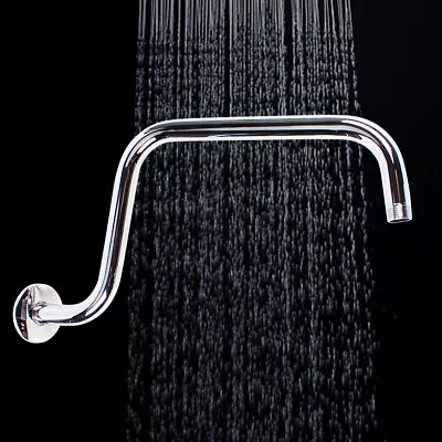 13  Rain Shower Head Extension Arm Pipe Wall-Mounted Stainless Steel Bathroom • $15.20