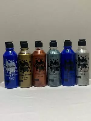 6 X 300ml Poster Paint Childrens Ready Mixed Non Toxic Kids Paints Bottles CRAFT • £19.99