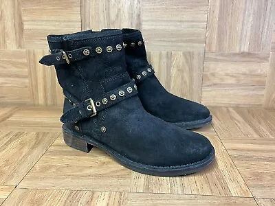 RARE🔥 UGG Australia Fabrizia Studs Black Fashion Suede Boots 1003235 Sz 7.5 • $95