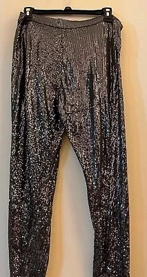 Michael Kors Silver Sequin Pants Size M • $15