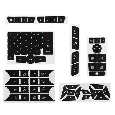 For Mercedes 2007-2014 Repair Button Door Steering A/C Radio Stickers Set Kits • $9.28