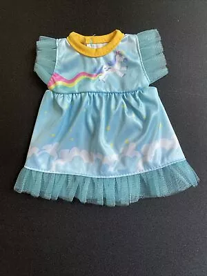 12  13  Doll Clothes Baby Alive Stella Melissa You & Me Baby Blue Unicorn Dress • $7.50