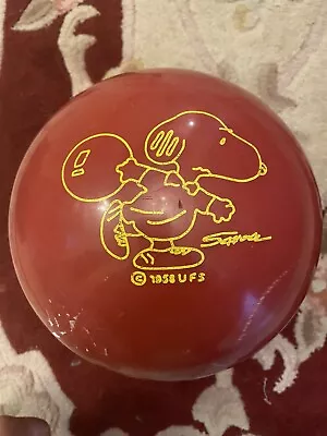 Peanuts Snoopy Vintage Bowling Ball Schultz Brunswick Great Graphics Rare • $79.99