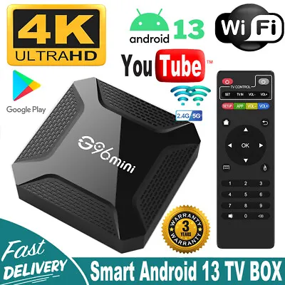 Android 13.0 Smart TV Box 4K HDMI Quad Core HD 2.4G WIFI Media Stream Player • $20.99