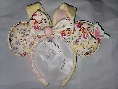 Disney Parks Minnie Mouse Easter Reigning Rabbits Bunny Posable Ear Headband • $21.95