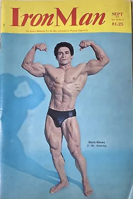 Iron Man Magazine September 1977 Jr Mr. America Mario Neves Very Rare Issue￼ • $19.99