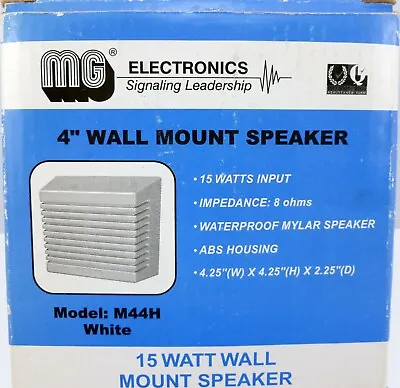 Vintage 4” Wall Mount Speaker Model M44H By MG • $5