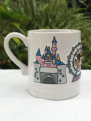 Disney Disneyland Resort Matterhorn Mickey's Fun Wheel Small Ceramic Mug 3 1/2 H • $35.09