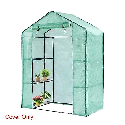 PVC Greenhouse Cover Outdoor Plastic Mini Walk In Grow House For Plants Flowers • £21.45