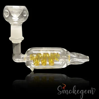 $11.99 • Buy 5  GLASS COIL TUBE Tobacco Smoking Glass Pipe W/ 14MM Slide Bowl - Random Colors