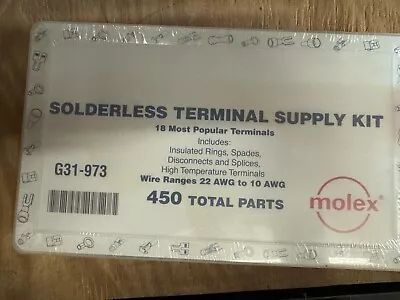 Molex Solderless Terminal Supply Kit G31-973 Wire Range 22 10AWG 450 Total Parts • $35