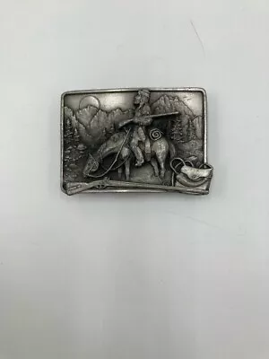 Belt Buckle MOUNTAIN MAN American Frontier Siskiyou   Vintage 1982 • $14.99