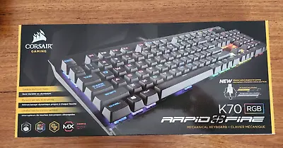 $125 • Buy Corsair Gaming K70 RGB Rapidfire Mechanical Keyboard Cherry MX Speed