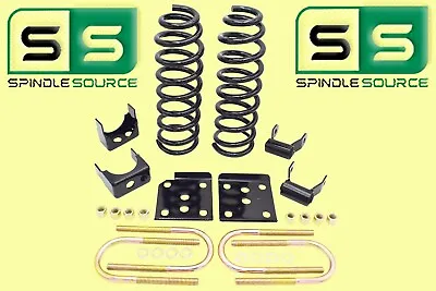 3  / 5  Drop Lowering Kit Coils Shackles 3/5 Drop Fits 15-20 Ford F-150 F150 • $238.03