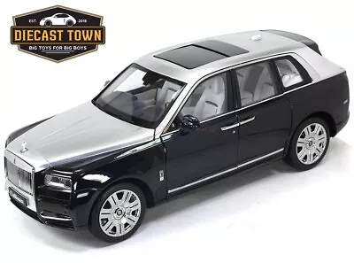 1:18 Rolls-Royce Cullinan Black Sliver Diecast Model Car Dealer Edition • $399.95