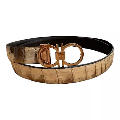 Genuine Crocodile Natural Skin Belts Buckle For Men Real Alligator Men's Belt • $112