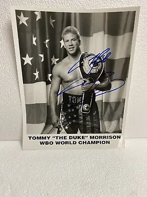 Tommy Morrison 8x10 Signed Photo Boxing Picture Autographed The Duke Wbo Champ • $44