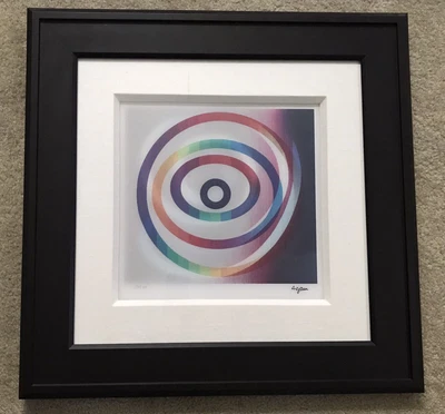 $2850 • Buy Yaacov Agam Signed No. 3/25 HC Holograph Lenticular Agamograph Kinetic OP ART