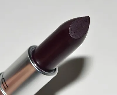 Mac Nib Satin Lipstick (cyber) Deep Redened Burgandy Purple 💋  • $19.99