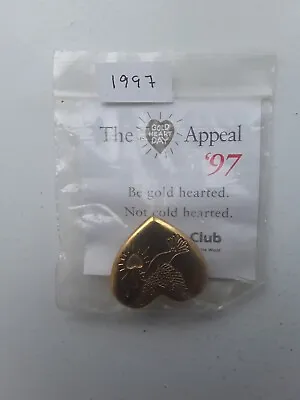 Variety Club Gold Heart Pin Badge - Original 1997 Issue • £2.49