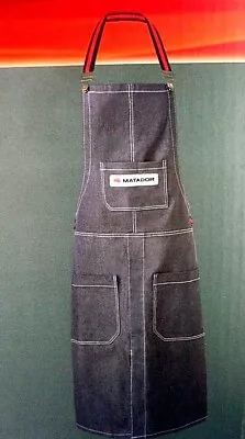 MATADOR Heavy Duty Denim BBQ Apron Boxed Cooking Kitchen Event Serving Multi-Use • $39.95