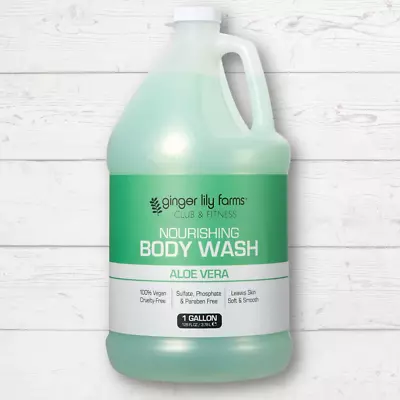 Ginger Lily Farms Club & Fitness Nourishing Body Wash Aloe Vera Scent 1 Gallon • $26.29