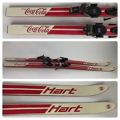 Vintage Hart Coca-Cola Skis (66”/167cm) - RARE!! • $287.86