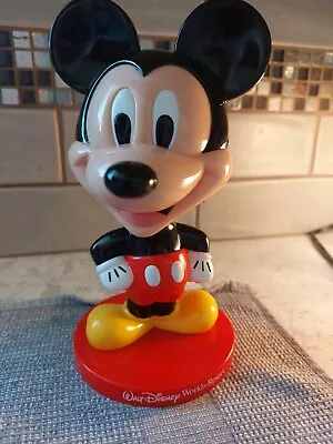 Vintage Walt Disney World Resort Mickey Mouse Bobble Head Plastic 8” Souvenir • $7