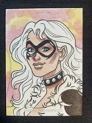 2022 Marvel Masterpieces Black Cat Sketch Card Julia Pinto 1/1 Signed • $300