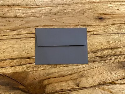 Colorplan C6 (114 X 162mm) Straight Flap Gummed Dark Grey Envelopes - 50 Pack • £15