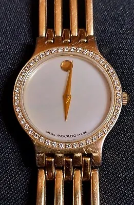 Movado Womens Watch Diamond Bezel Mother Of Pearl Face • $455