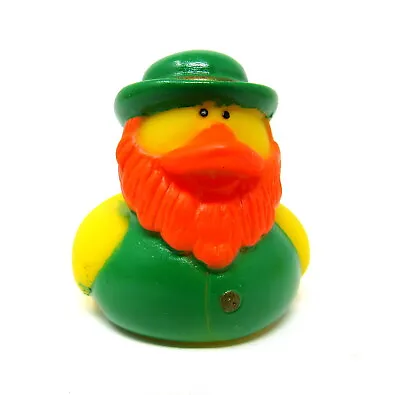 $7.75 • Buy Irish Leprechaun Rubber Duck 2  St Patricks Day Red Beard Vest Ducky Squirter