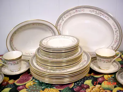 45 Pc Set Minton/Royal Doulton  Marquesa  Bone China Service For 8 Plus Serving • $180