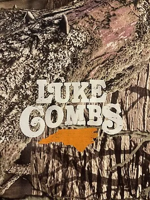 New Country Music Luke Combs Camo Mossy Oak Pink Brown Hoodie Womens XXL 2XL • $59.99