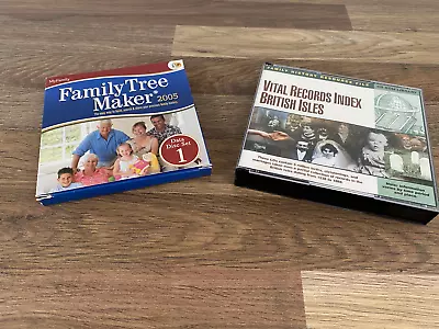 Vital Records Indes British Islea & Family Tree Maker 2005 Data Disc Set • £10