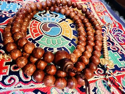 9.5 Mm Bodhi Seed Mala Phoenix Eye. Only 1 Left. • $395